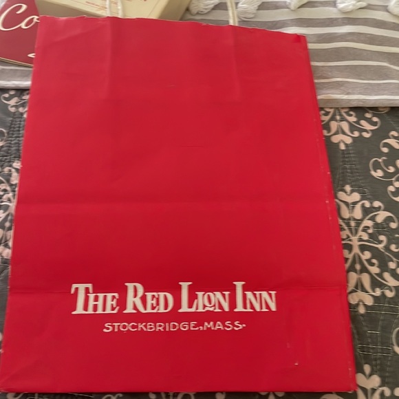 Dusting powder, cocktail menu, and paper bag.   Very cool… - Picture 7 of 8